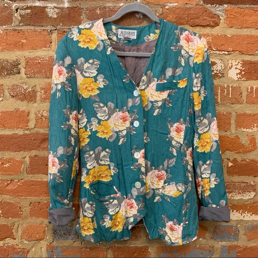 Vintage Autograph Spring Blazer Jacket
